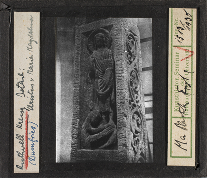 Vorschaubild Ruthwell, Kreuz (Dumfries), Detail, Christus umnd Maria Magdalena Diasammlung